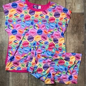 Lisa Frank Lips Pajama Set